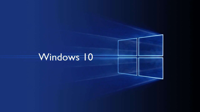 Blue background windows 10 logo free wallpaper - medium preview image