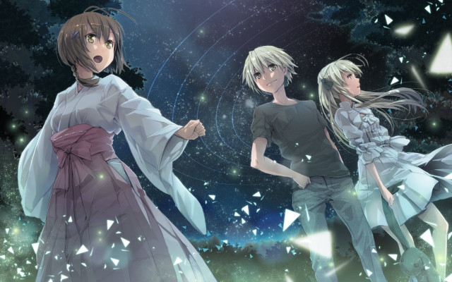 Anime characters night sky stars #9 free wallpaper - medium preview image