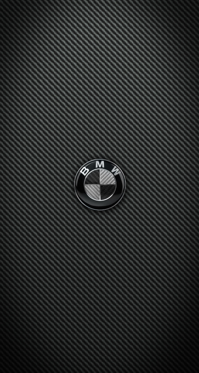 Bmw logo black background white free wallpaper - medium preview image