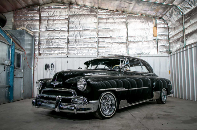 Black car garage tarp covered free wallpaper - medium preview image