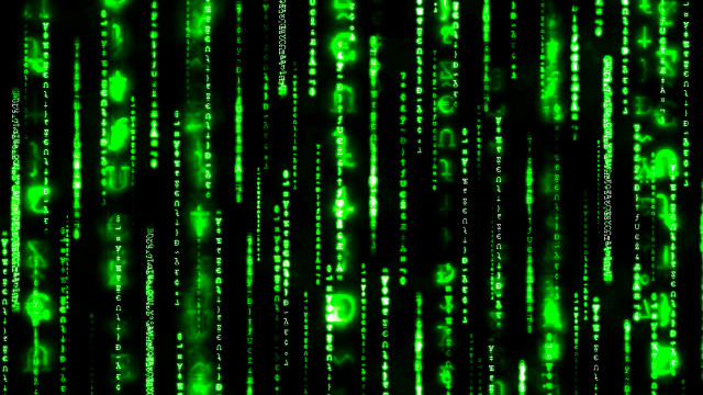 Green black background numbers dots free wallpaper - medium preview image