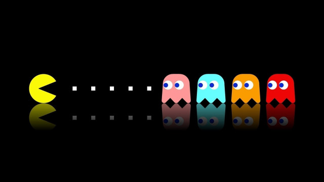 Colorful pixel art boys crescent free wallpaper - medium preview image