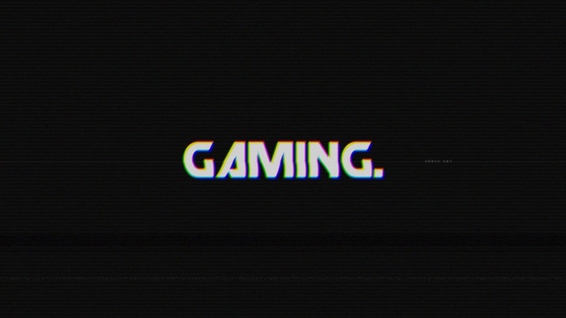 Black background white blue text free wallpaper - medium preview image