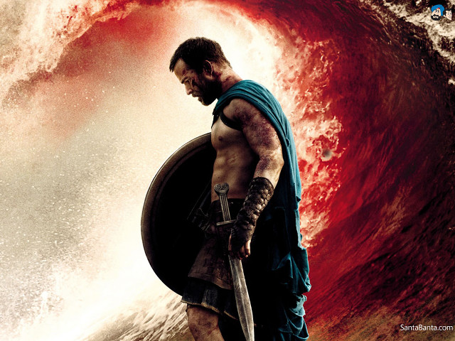 Man blue cape sword movie free wallpaper - medium preview image