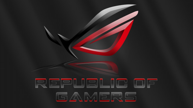 Republic of gamers red black free wallpaper - medium preview image