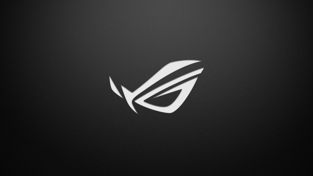 Asus gaming logo black white free wallpaper - medium preview image