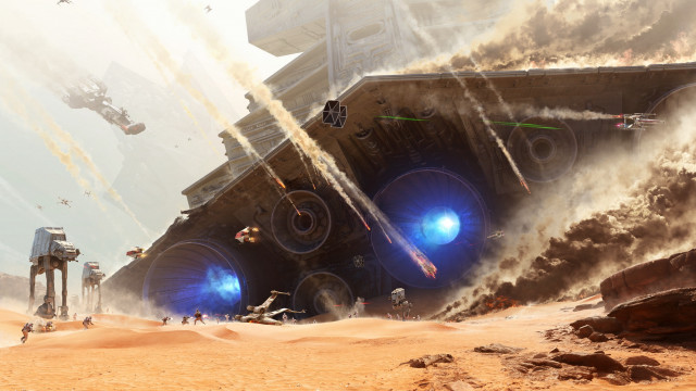 Star wars battle giant vehicle #3 free wallpaper - medium preview image