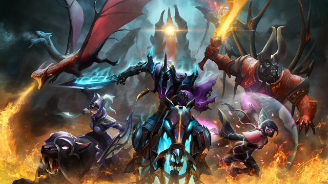 Demonic creatures in a dark free wallpaper - medium preview image