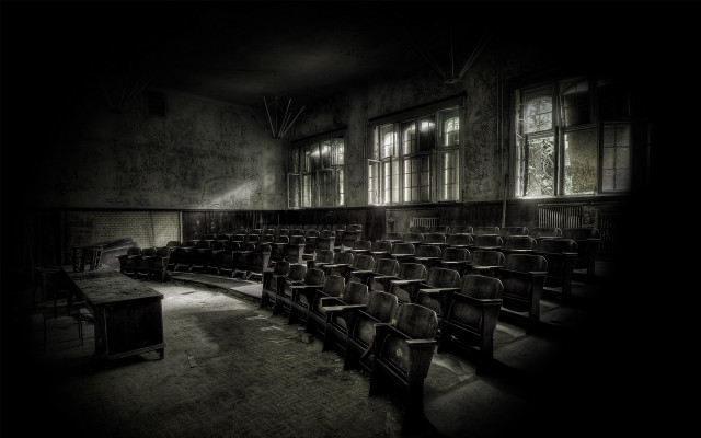 Dark room chairs table window #2 free wallpaper - medium preview image