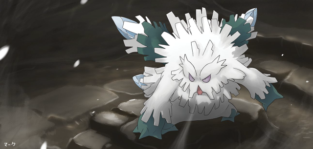 White green pokemon character puddle free wallpaper - medium preview image