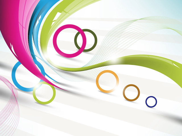 Colorful abstract background rings lines free wallpaper - medium preview image