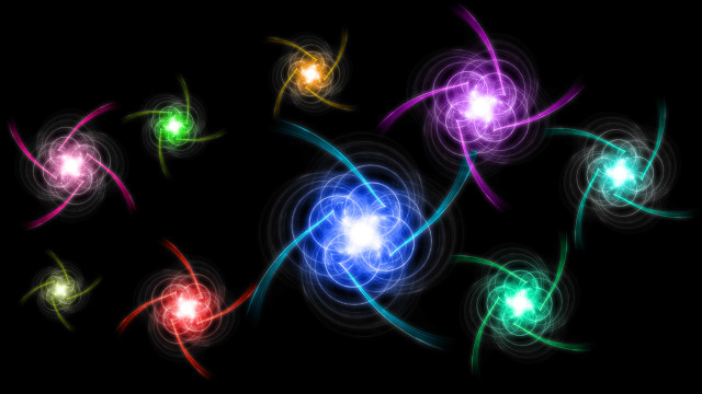 Colorful lights abstract planet energy free wallpaper - medium preview image
