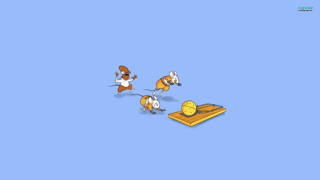 Cartoon dog running mouse pad free wallpaper - medium preview image