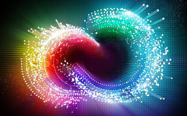 Colorful abstract spiral design black free wallpaper - medium preview image