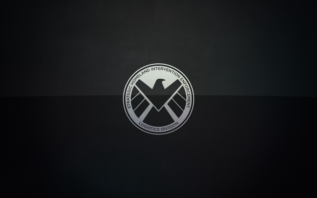 Black white eagle logo company free wallpaper - medium preview image