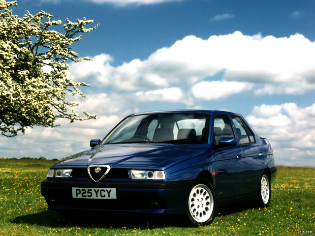 Blue car field tree cloudy free wallpaper - medium preview image
