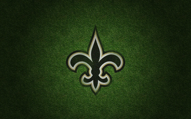 Saints logo green fleurdelis halftone free wallpaper - medium preview image