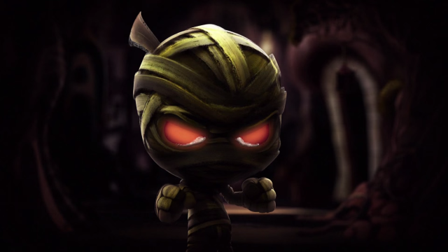 Cartoon character red eyes green free wallpaper - medium preview image