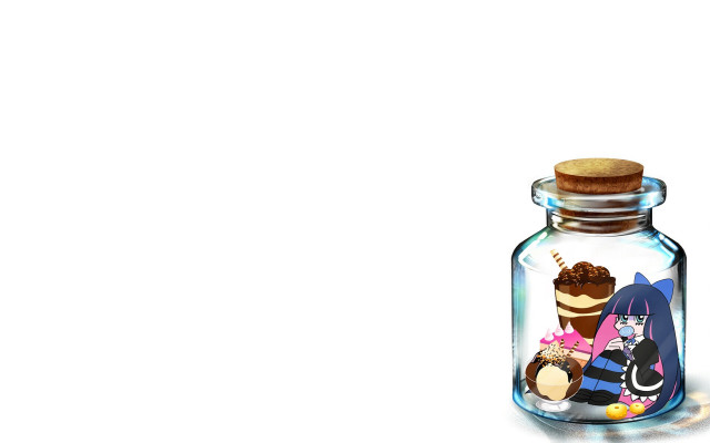 Cartoon character glass jar cork free wallpaper - medium preview image