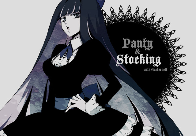 Woman black dress long hair free wallpaper - medium preview image