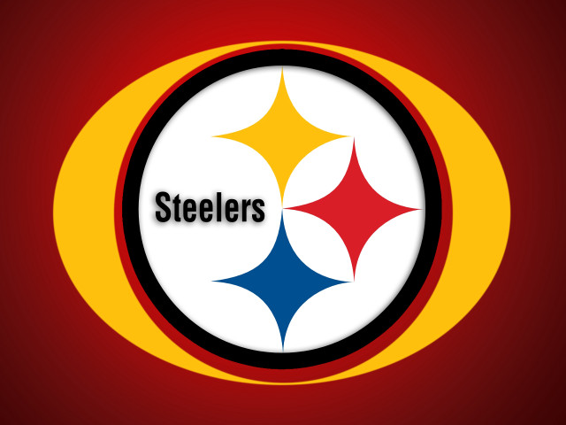Pittsburgh football logo red background free wallpaper - medium preview image