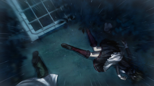 Person laying ground rain feet free wallpaper - medium preview image