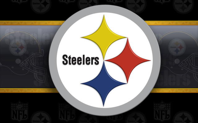 Pittsburgh football logo black background free wallpaper - medium preview image