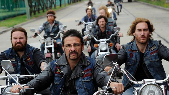 Men motorcycles street line denim free wallpaper - medium preview image