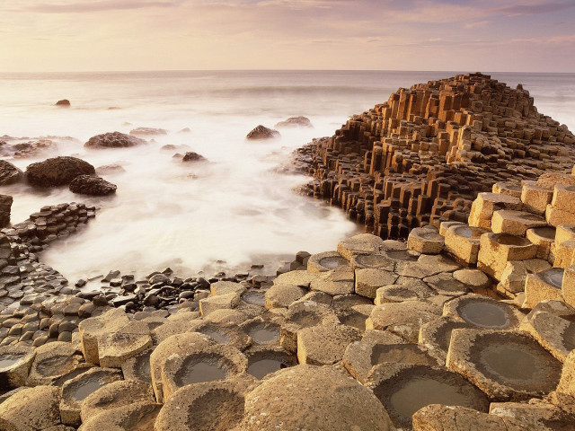 Large rock formation beach ocean #4 free wallpaper - medium preview image