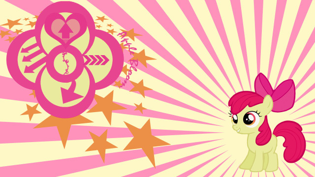 Pink pony stars background pink free wallpaper - medium preview image