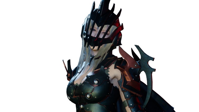 Futuristic woman spikes sword hand free wallpaper - medium preview image