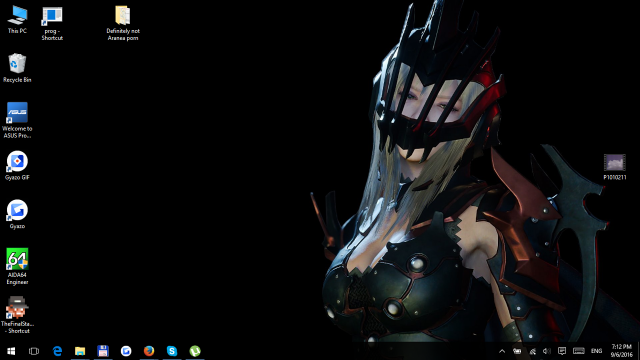 Computer screen futuristic woman black free wallpaper - medium preview image