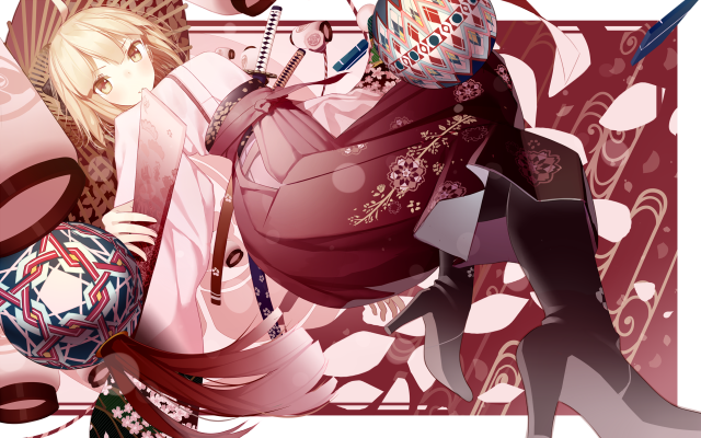Woman hat dress man cane free wallpaper - medium preview image