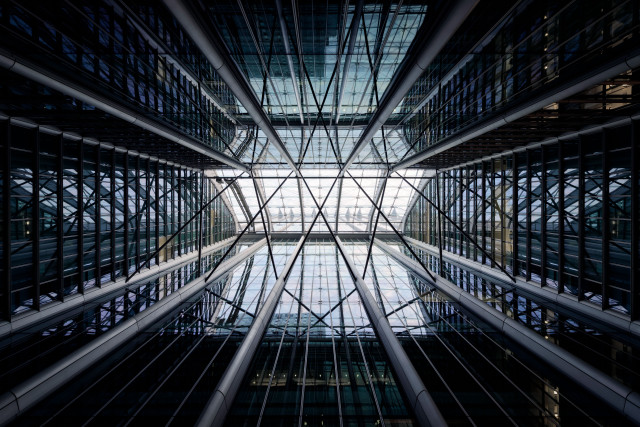 Tall building windows skylight modern free wallpaper - medium preview image