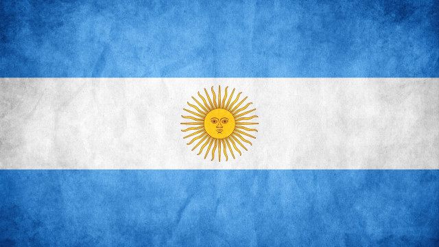 Argentina flag grungy wall art free wallpaper - medium preview image