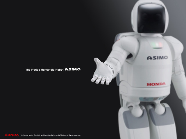 White robot black background omiza free wallpaper - medium preview image