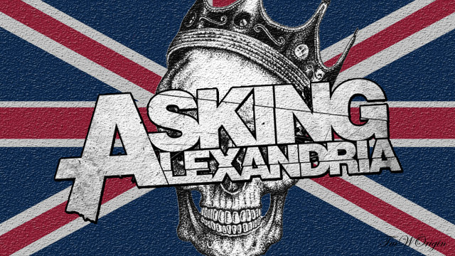 Skull crown Alexandria British flag free wallpaper - medium preview image