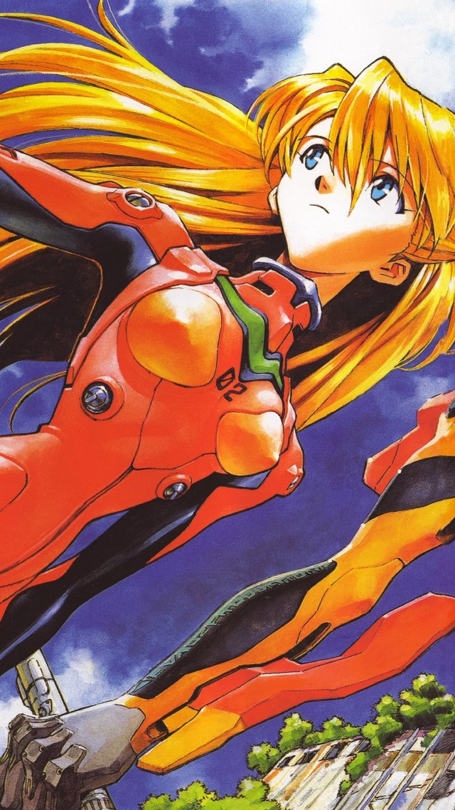 Woman flying red dress retrofuturism free wallpaper - medium preview image