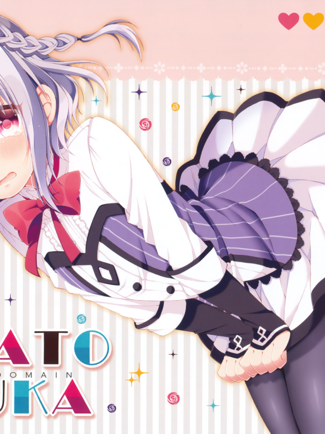 Anime girl long hair bow #9 free wallpaper - medium preview image