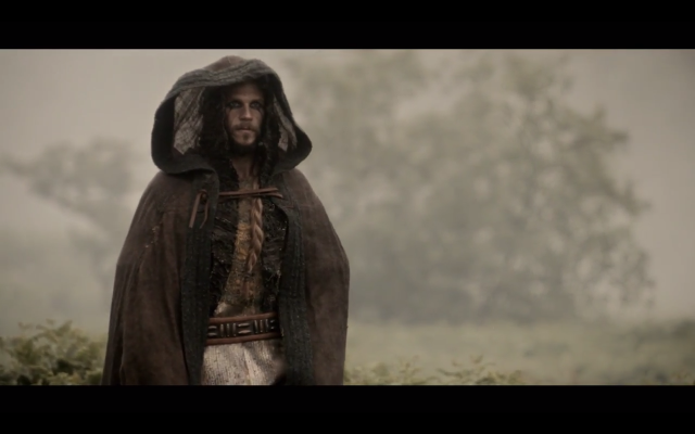 Man hooded cloak hat field free wallpaper - medium preview image
