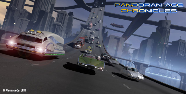 Car driving highway bridge traffic free wallpaper - medium preview image