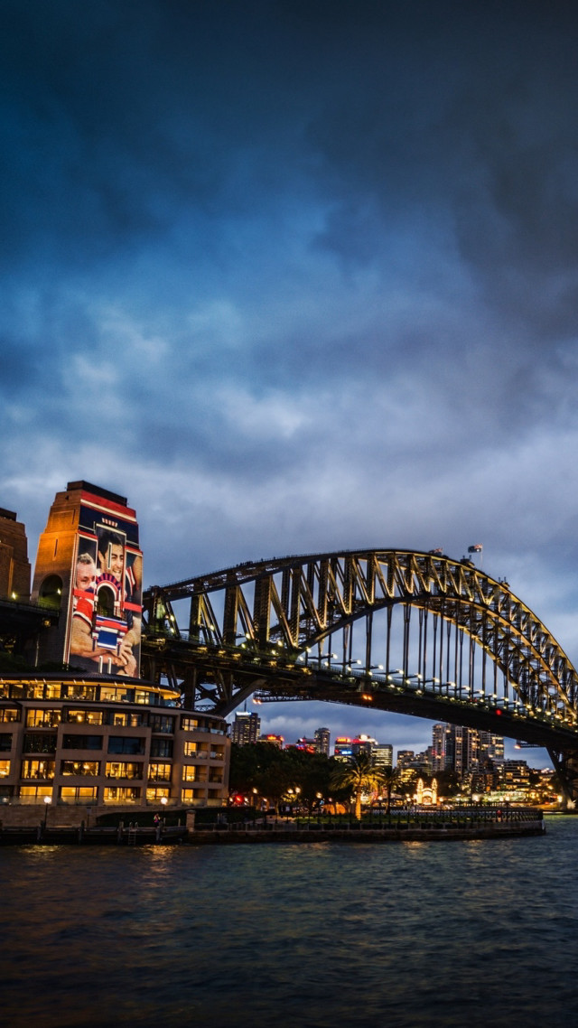 Bridge cityscape night water reflection #2 free wallpaper - medium preview image