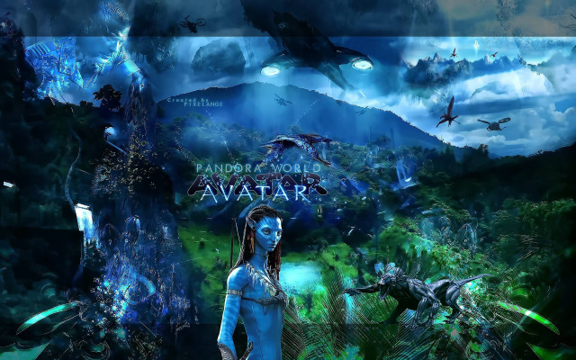 Woman blue dress mountain sky free wallpaper - medium preview image