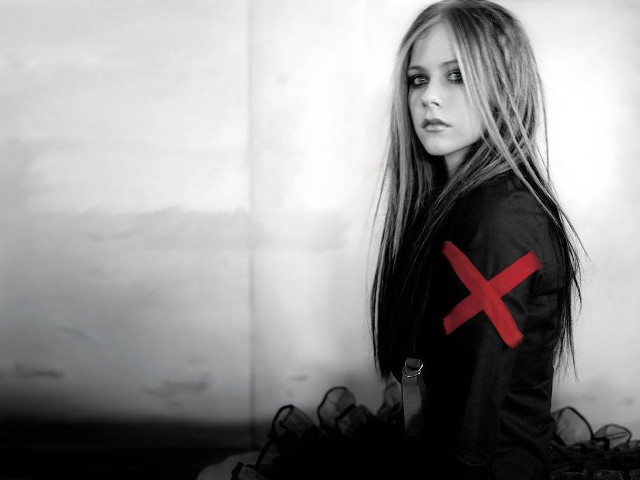 Woman long hair cross shirt free wallpaper - medium preview image