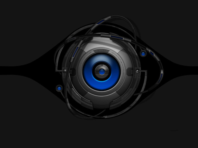 Black blue object background circle free wallpaper - medium preview image