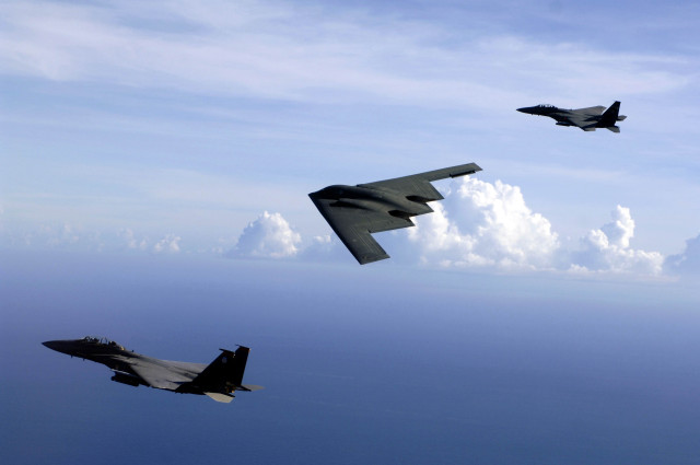 Fighter jets flying sky above #11 free wallpaper - medium preview image