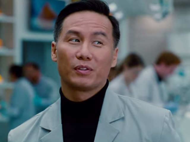 Lab coat man making face free wallpaper - medium preview image