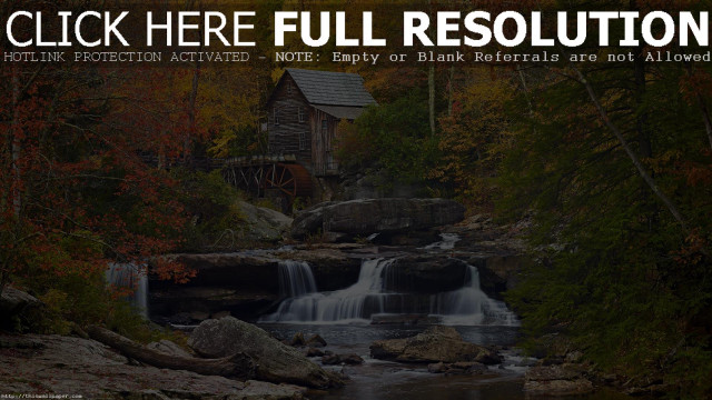 Waterfall house background caption image free wallpaper - medium preview image