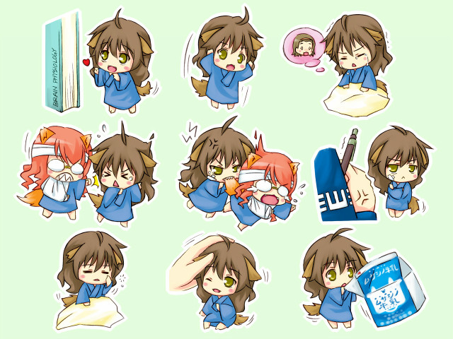 Girl stickers expressions hair styles free wallpaper - medium preview image