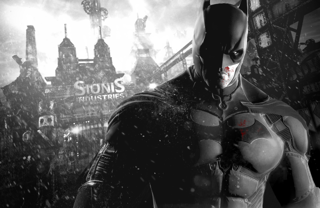 Batman character cityscape clocktower mask free wallpaper - medium preview image